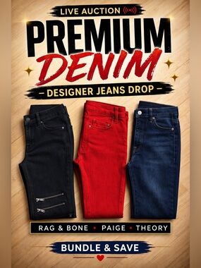 PREMIUM DENIM 🔥 SZ 24–28 | $19–$35 | RAG & BONE • PAIGE • THEORY | BUNDLE & SAVE